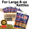 Premium America Theatre Quality Popcorn packs 8oz Case of 24